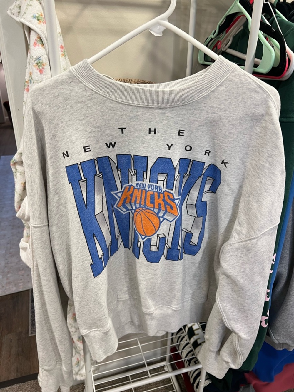 Abercrombie & Fitch Light Gray Crewneck Sweatshirt